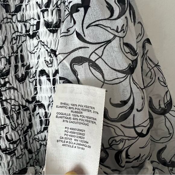 Aritzia Wilfred Tempest Short Sleeve Smocked Blouse - Picture 6 of 6